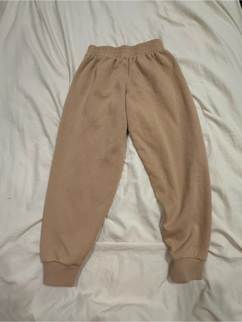 Nike Kids Tan Fleece Sweatshirt & Jogger Set Size 8 (8–9Y) Matching Outfit